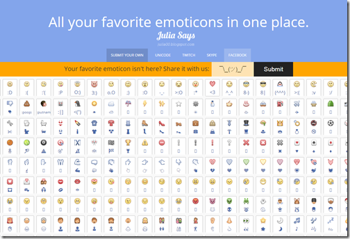 Emotes 主打臉書、Skype 用得到表情符號，還有網友獨創顏文字，夠萌才貼