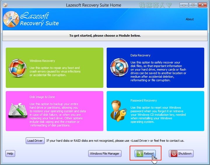 輕鬆破解Windows 7/8/10密碼工具 - Lazesoft Recovery Suite