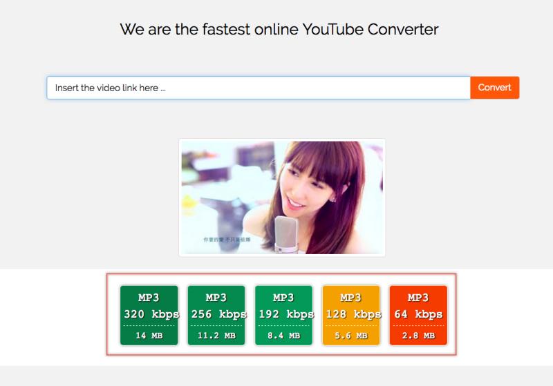 YT2MP3 - 將 YouTube 轉為 MP3 下載，提供各種音質選擇