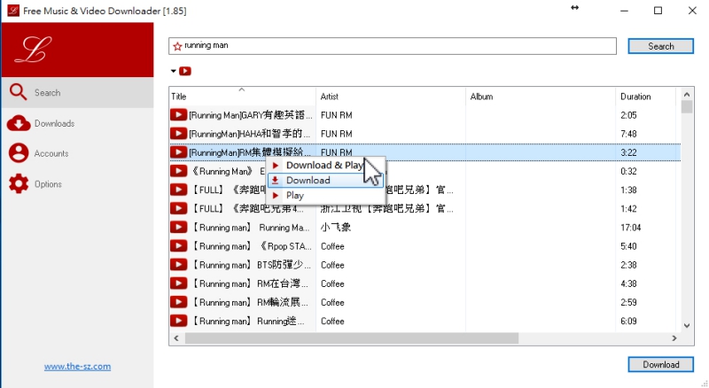 Lacey - 一次搜尋超過 40 種網路影音平台，一鍵搞定下載（含 YouTube）
