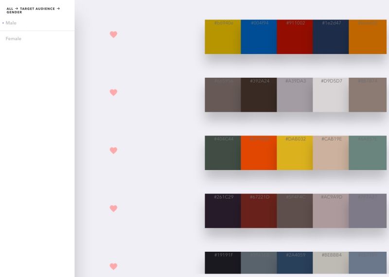 Culrs - 各種配色參考，產品設計、圖樣設計、網站設計