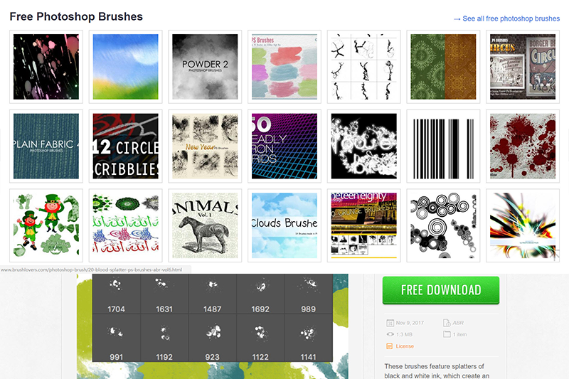 PS 入門必備！20 個 Photoshop 筆刷資源網站懶人包，豐富多元樣式免費下載