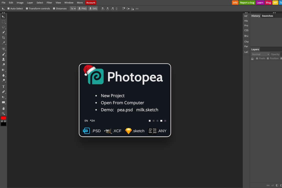 87 分像 Photoshop 的 Photopea，免費中文線上圖片編輯工具