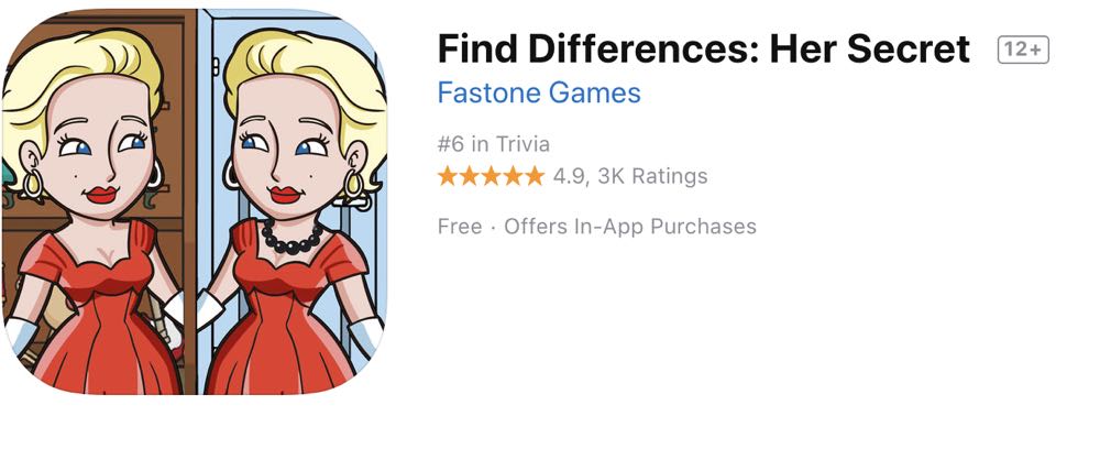 妻子外遇了？《 Find Differences: Her Secret 》app 來找出偷吃的線索！