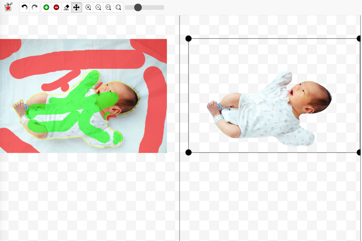 快速方便的線上去背工具「PhotoScissors」，免費易用，可手動調整細部