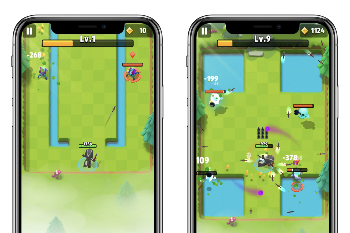 超殺時間的手機遊戲「弓箭傳說」，一隻手就能輕鬆玩