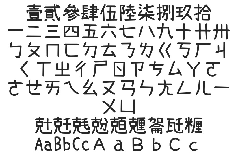 免費繁體中文字型「內海字體」下載，連臺灣閩南語推薦用字都有
