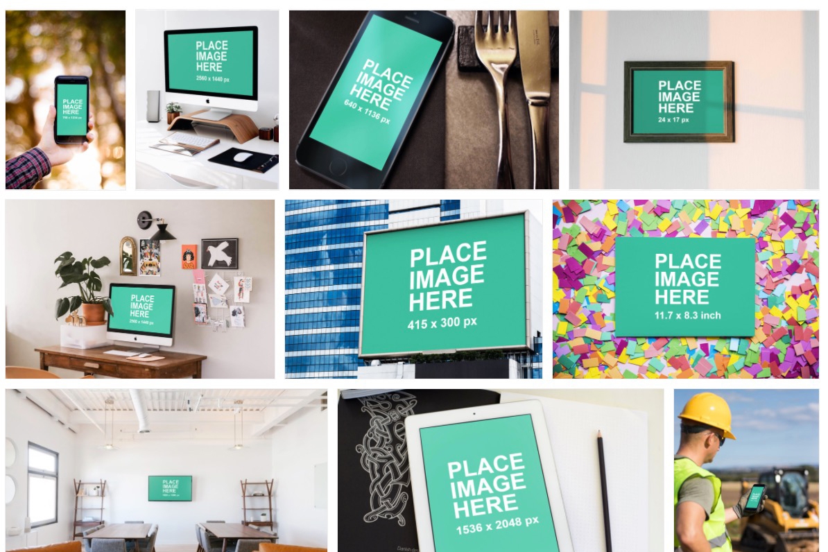 MockupPhotos - 上千張模型素材，線上直接上傳就能輸出，免自行合成