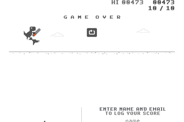 超越 Chrome 小恐龍遊戲原作的「DINO SWORDS」，拿到香菸超廢...