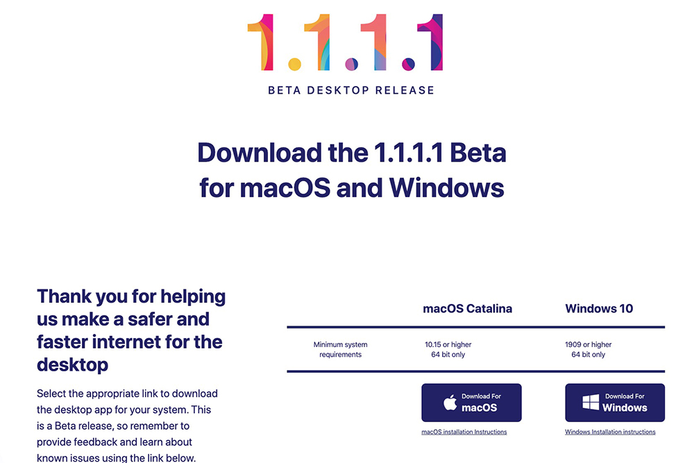 免費的 Cloudflare WARP VPN 也推出了電腦版，支援 macOS/Windows 雙系統