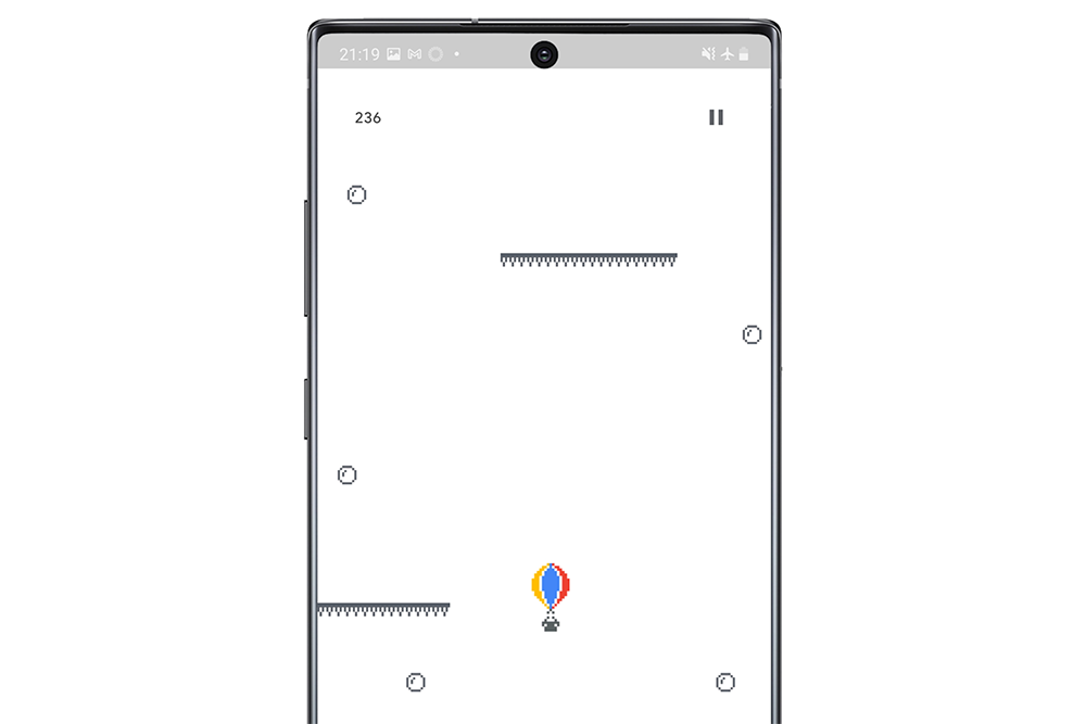 Android 手機沒網路時，可以玩熱氣球小遊戲打發時間