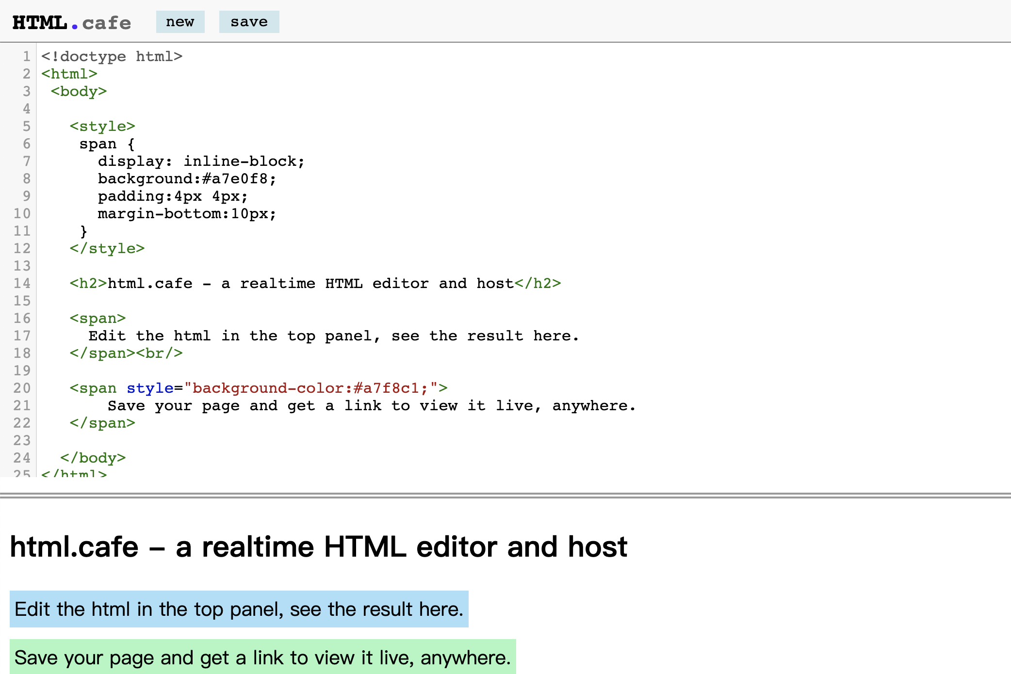 初學 HTML 必用「HTML.cafe」，即時顯示你的 HTML 語法結果