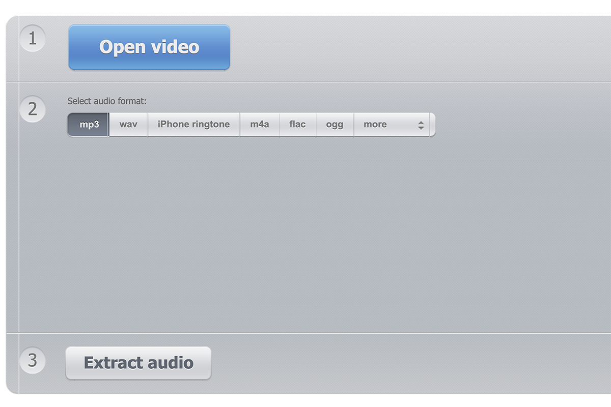 Audio Extractor 線上影音轉音樂工具，支援多種音樂格式
