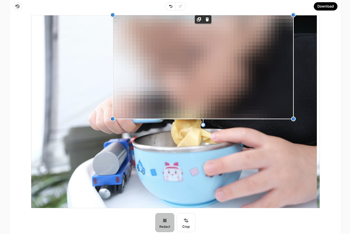 redact.photo - 線上馬賽克工具，透過隨機排列避免 AI 破解