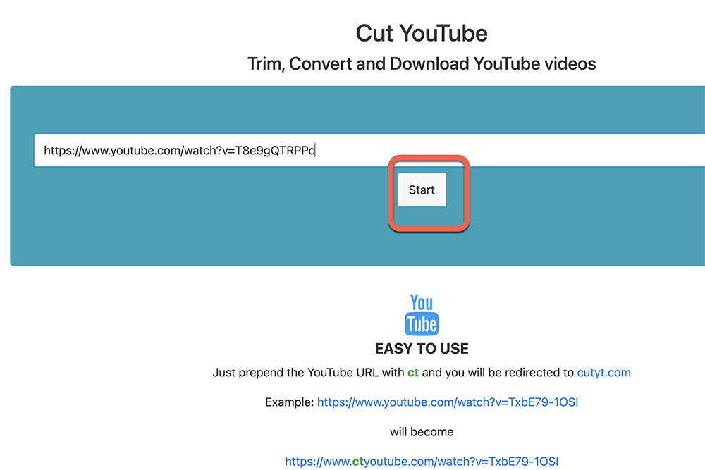 Cut YouTube - 可選擇 YouTube 片段進行轉檔輸出為音樂或影片