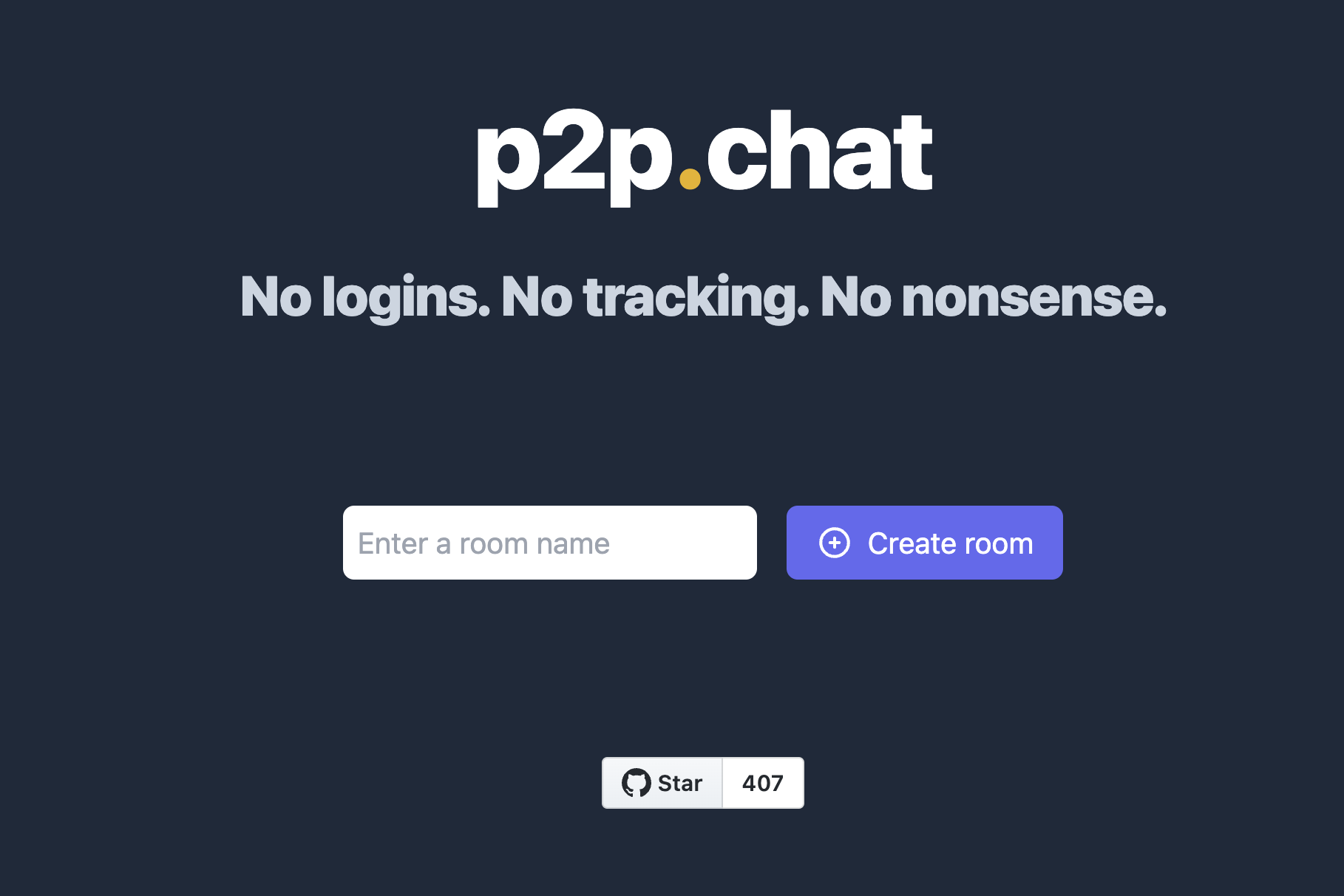 p2p.chat - 不用註冊登入，直接就可以使用的加密視訊會議服務