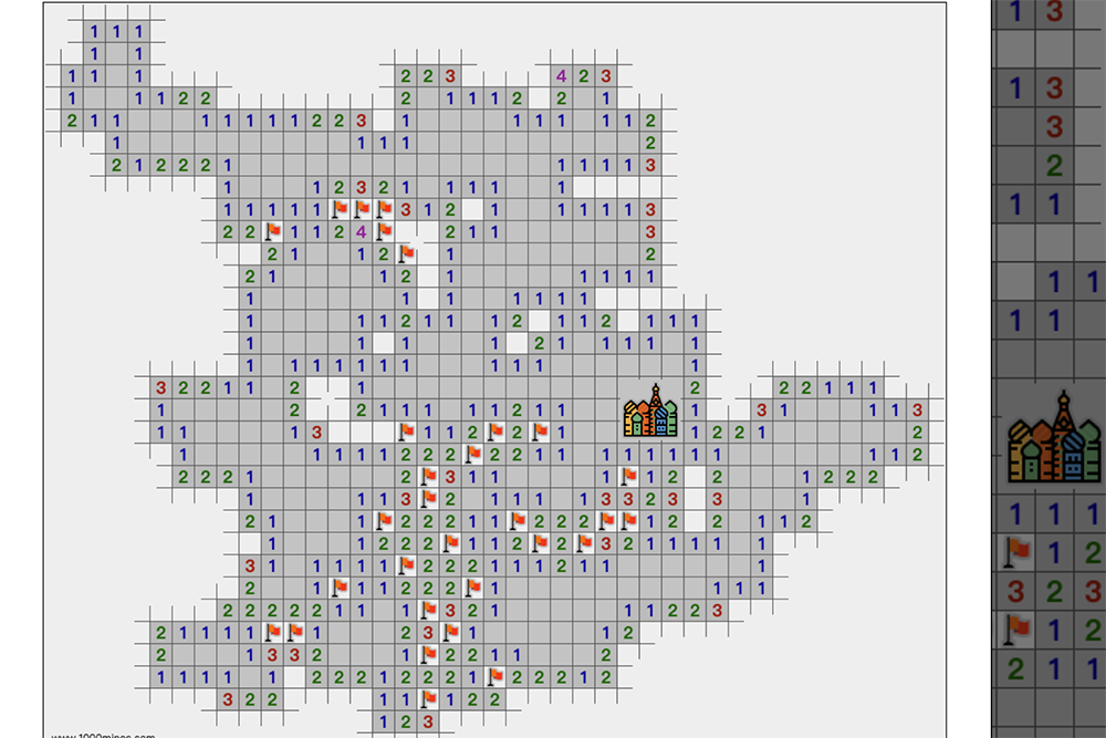 打發時間的踩地雷小遊戲，但這版本沒有數量，直到你爆為止