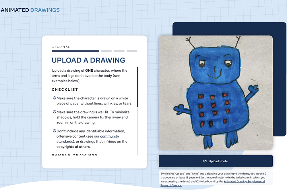 Animated Drawings - 把你的人物畫變成會動的，快跟小朋友一起玩