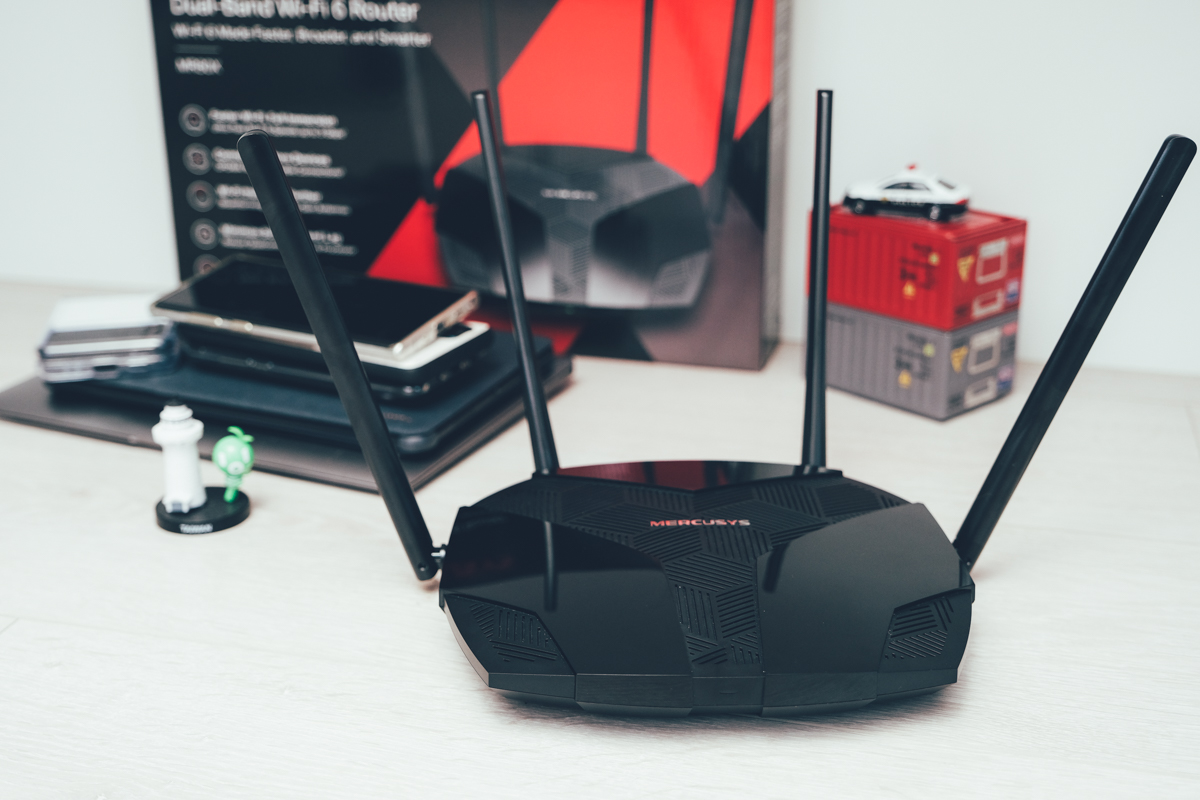 MERCUSYS MR80X AX3000 雙頻 Wi-Fi 6 無線路由器開箱，超平價，家用、中小企業都適合