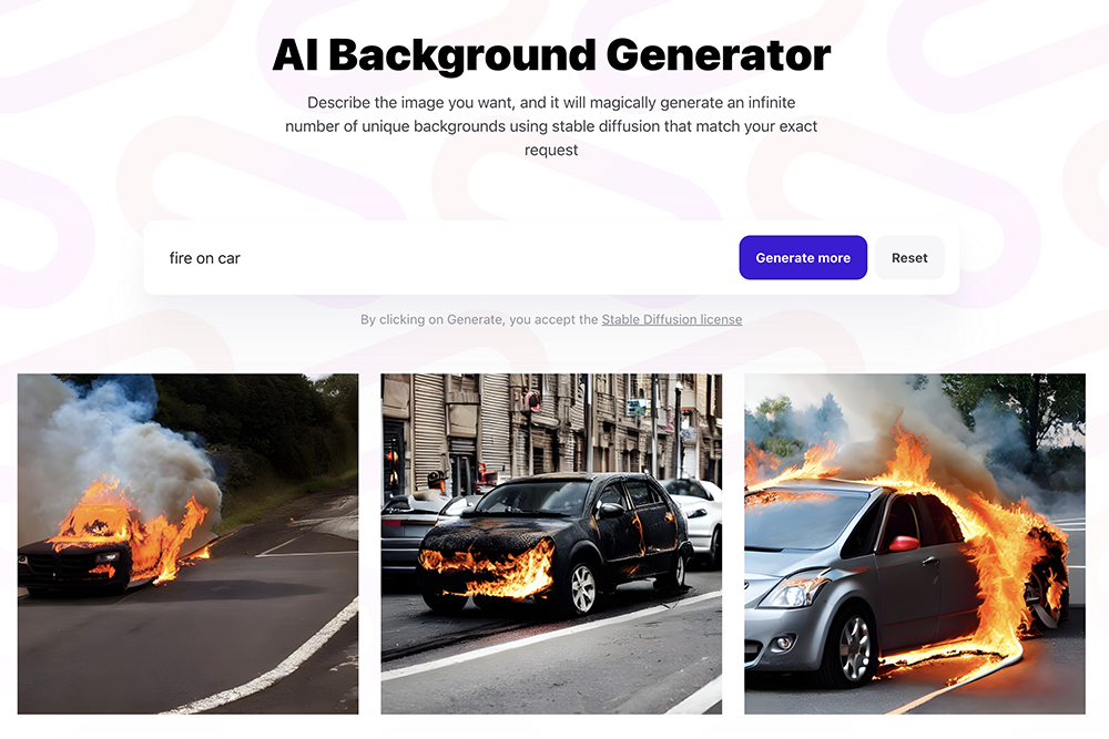 AI Background Generator - 將你描述的內容用 AI 產生出圖片