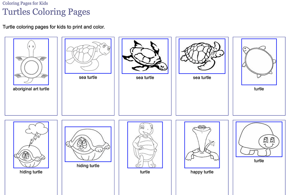Coloring.ws - 收錄超多兒童塗鴉範本，免費下載