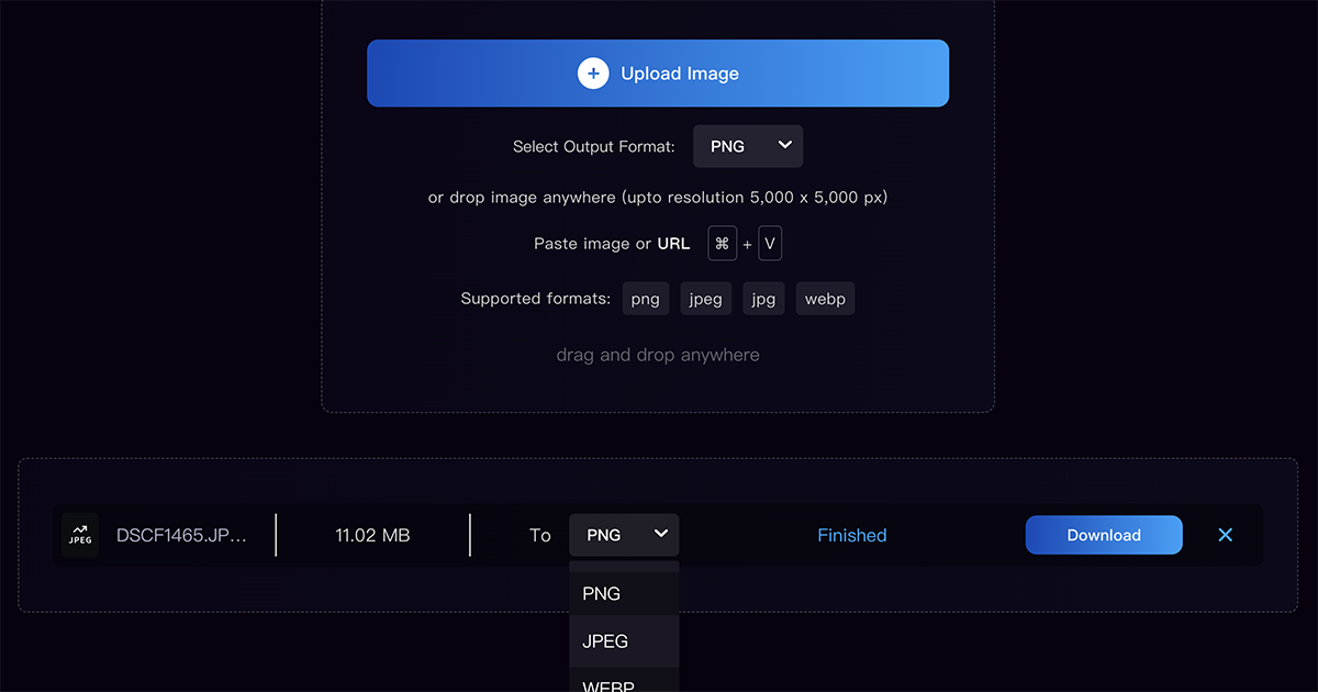ConvertFiles.AI - 免費線上圖片轉檔服務，支援 JPEG、PNG、WEBP 互轉