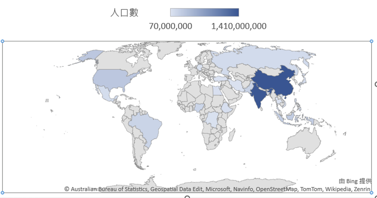 Excel 教學 - 如何製作出世界地圖的分佈圖表（附範例檔）