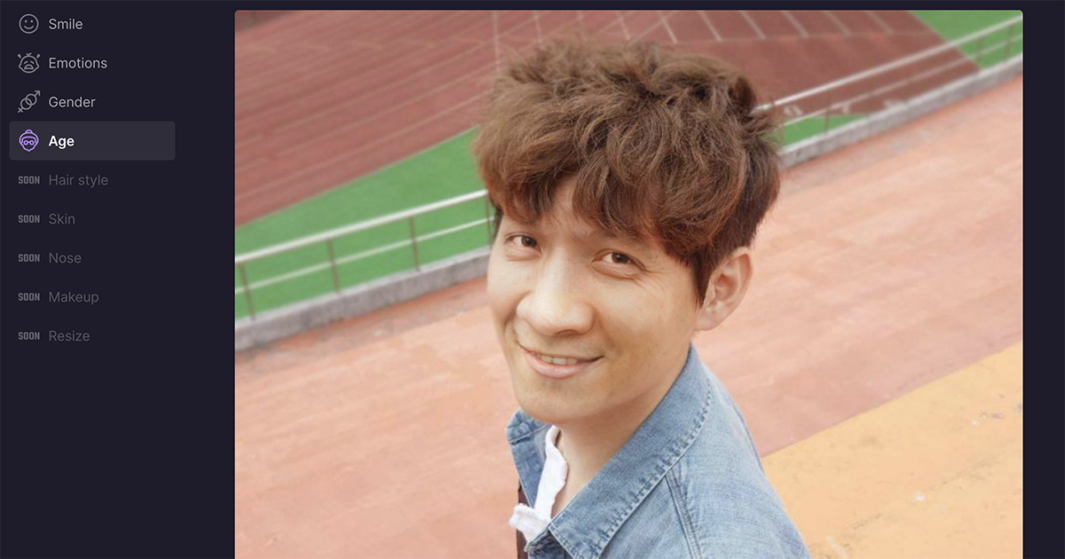 HeyPhoto - AI 修圖，可以改變眼睛方向、年紀、表情等，不過是好笑的成份會比較多