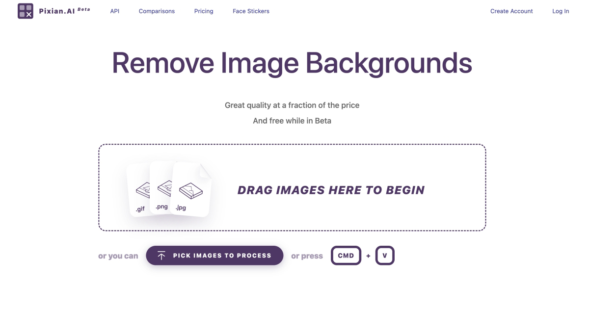 Pixian.AI - 免費圖片去背線上工具，免註冊登入，直接上傳就能用