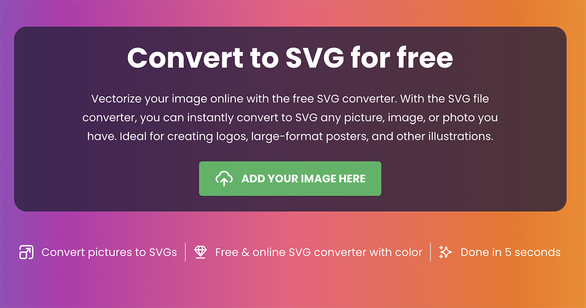 免費 SVG 文件轉換器線上工具「Vectorizer Image」，快速將圖片轉成 SVG 向量檔